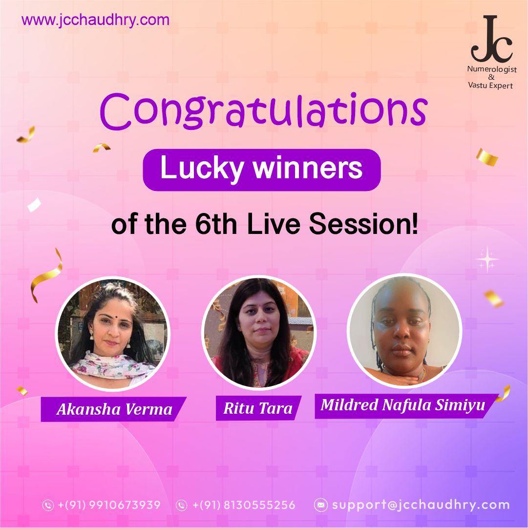 jc_chaudhry's tweet photo. Many congratulations to our Zoom FREE LIVE Winners held on 6th May 2024!
Stay tuned for the Live Session time and date announcement.

#livesessionwinners #winnerannouncement #luckyusers #freenumerology #powerofnumbers  #zoomlive #numerologysession #freenumerologyconsultation https://t.co/cZiOBOjoOa
