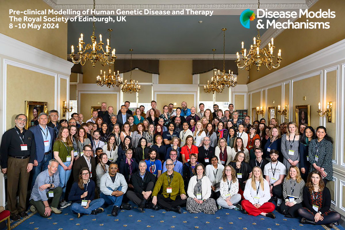 Thank you to organisers @wendy_bickmore, @boulter_lab, @drsarabrown, @Mill_lab, Liz Patton & @owen_sansom and everyone who joined us in Edinburgh for our #DMMgenetics Journal Meeting on Pre-clinical Modelling of Human Genetic Disease and Therapy. biologists.com/meetings/dmmge…