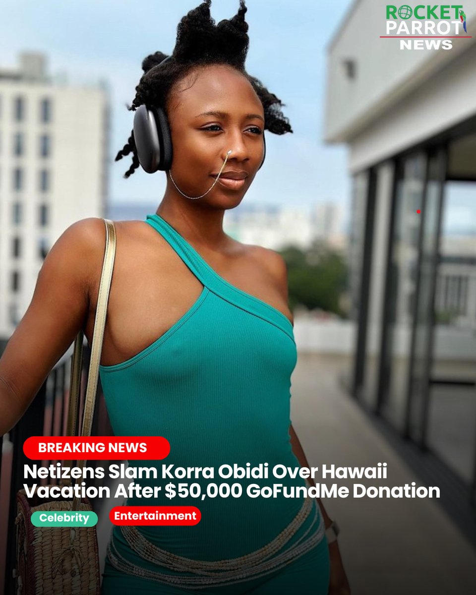 Korra Obidi faces backlash for allegedly diverting funds from her GoFundMe campaign,originally intended for legal fees, towards a vacation in Hawaii. With over $50,000 raised, many question the ethics of her actions.

Click link in bio to read more!

#KorraObidi #rocketparrotnews