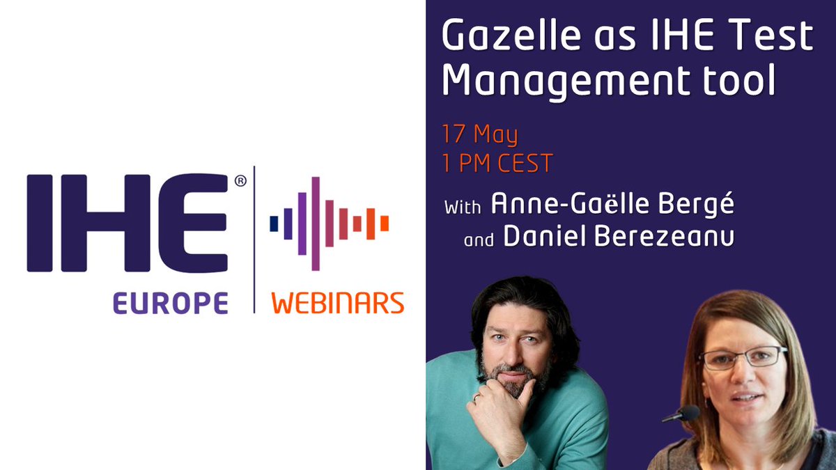 Make sure to catch our webinar this Friday, with Daniel Berezeanu and Anne-Gaëlle Bergé leading the discussion &amp; exploring the important world of test tooling and its crucial role in achieving smooth interoperability in healthcare systems. 
Register now➡️events.teams.microsoft.com/event/297a8d18…