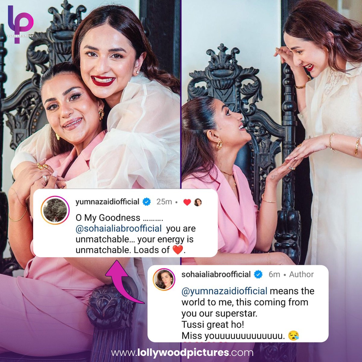 Gentleman girls! 🔥❤️ When two besties come together and never shy of appreciating each other. #YumnaZaidi #SohailAliAbro #Gentleman #Celebrities #LPEntertainment