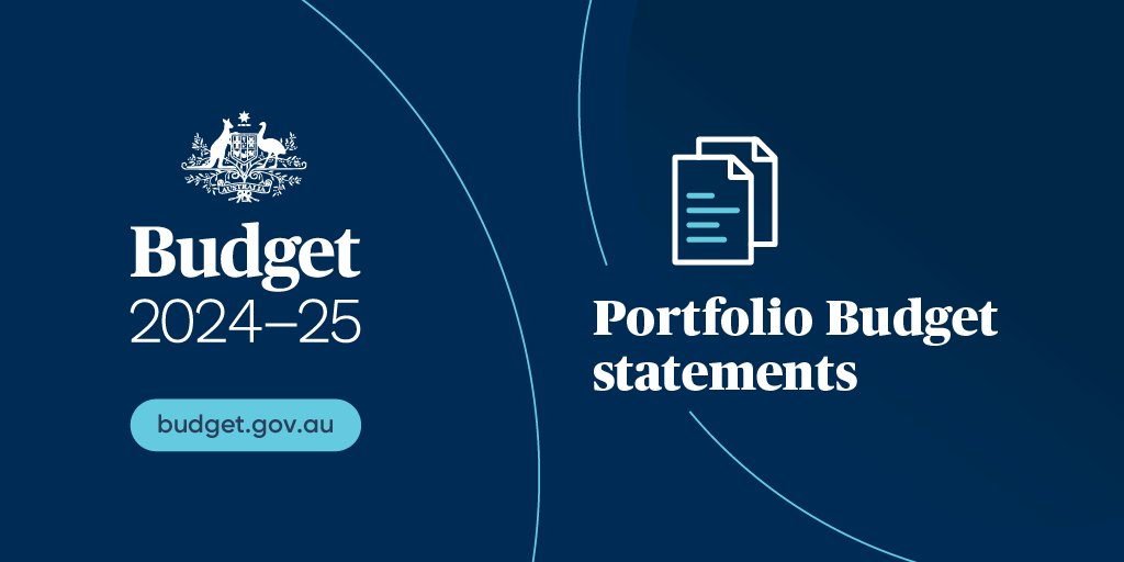 Portfolio Budget Statements are now available @ budget.gov.au/content/pbs/in… #Budget2024