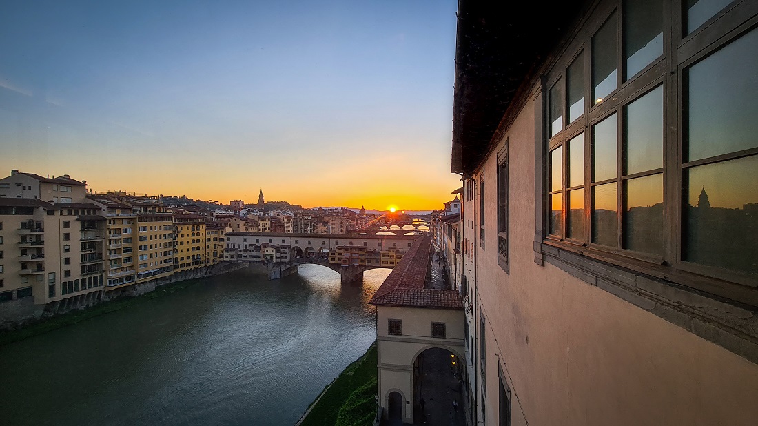 #14maggio Il tramonto va in scena agli #Uffizi ogni martedì sera! Apertura straordinaria serale fino alle 22. Vi aspettiamo!