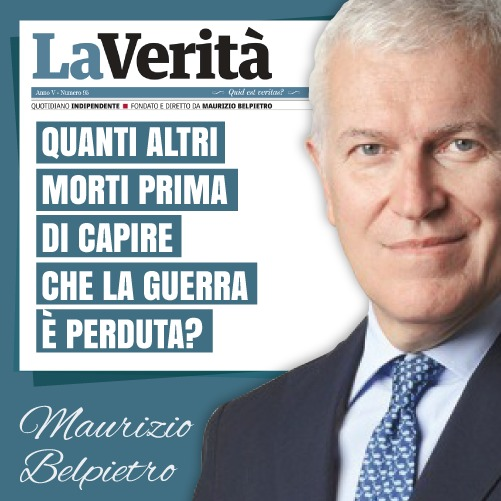 ✒️Quanti altri morti prima di capire che la guerra è perduta?

Quanti altri morti serviranno prima che l’Europa e soprattutto l’America capiscano che la guerra in Ucraina è persa? È una domanda che mi faccio di continuo, ogni volta che leggo le ultime notizie dal fronte. I…