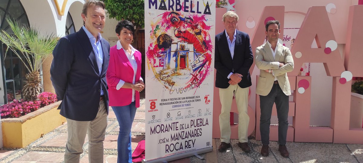 La Plaza de Toros de Marbella volverá a acoger espectáculos taurinos. El cartel formado por Morante de la Puebla, José María Manzanares y Roca Rey será el primero de una agenda que regresa a la ciudad de la mano del grupo empresarial Arenal Marbella Toros #Marbella