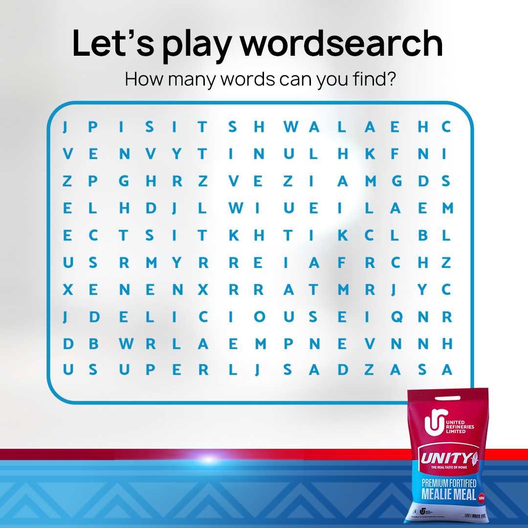 It's lunchtime! Lets play wordsearch, how many words can you find? Hint💡: 2 words are not in English, let the games begin! #unitymealiemeal #unitedrefinerieslimited #lunchtime