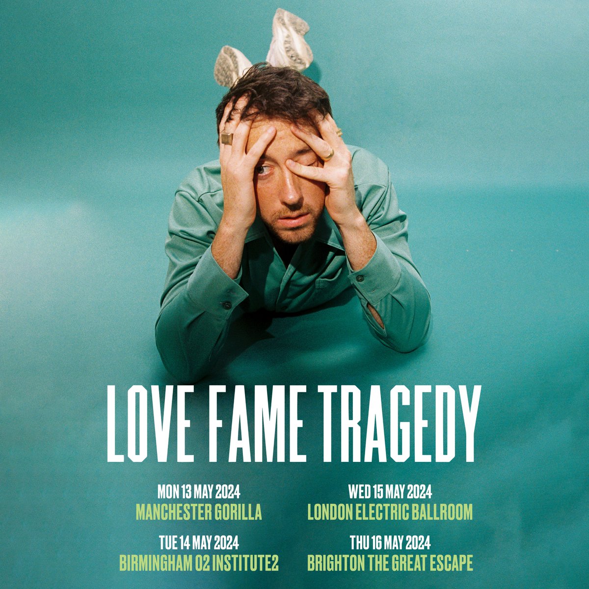 Wombat's solo project @lovefametragedy is here tonight performing tracks from his second album, 'Life Is A Killer.' Doors at 7pm Our usual security measures are in place - no bags bigger than A4 - please check our pinned tweet for details 🙏
