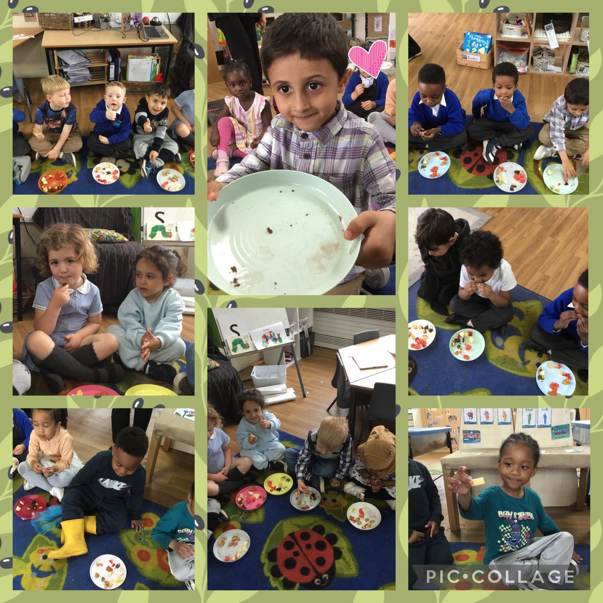 Nursery loved their ‘very hungry caterpillar’ picnic, trying lots of the tasty food from our story! 🐛🦋 #tryingsomethingnew #didyoulikeit @stsilasschool @RainbowEduMAT