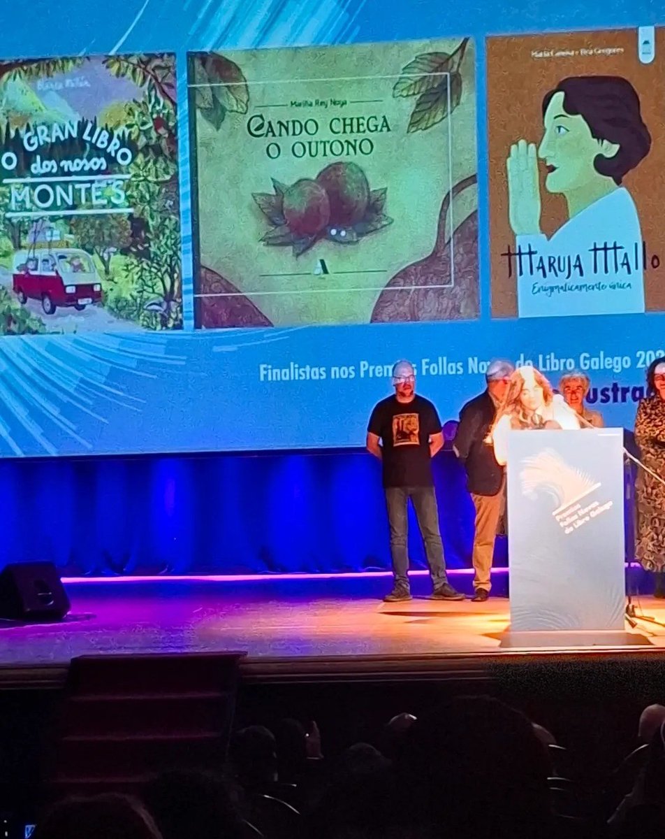 "Maruja Mallo: enigmáticamente única" gañador na sección de libro ilustrado nos Premios Follas Novas 2024 ☺️🎉🎉🎉🎉
Inda non o creo! 🥲 moitísimas grazas a <a href="/Bululu_editor/">Bululú Editorial</a>  e a   <a href="/_MariaCanosa/">María Canosa</a>(este premio é das duas!)
Un sábado irrepetibel que recordarei para sempre 💛