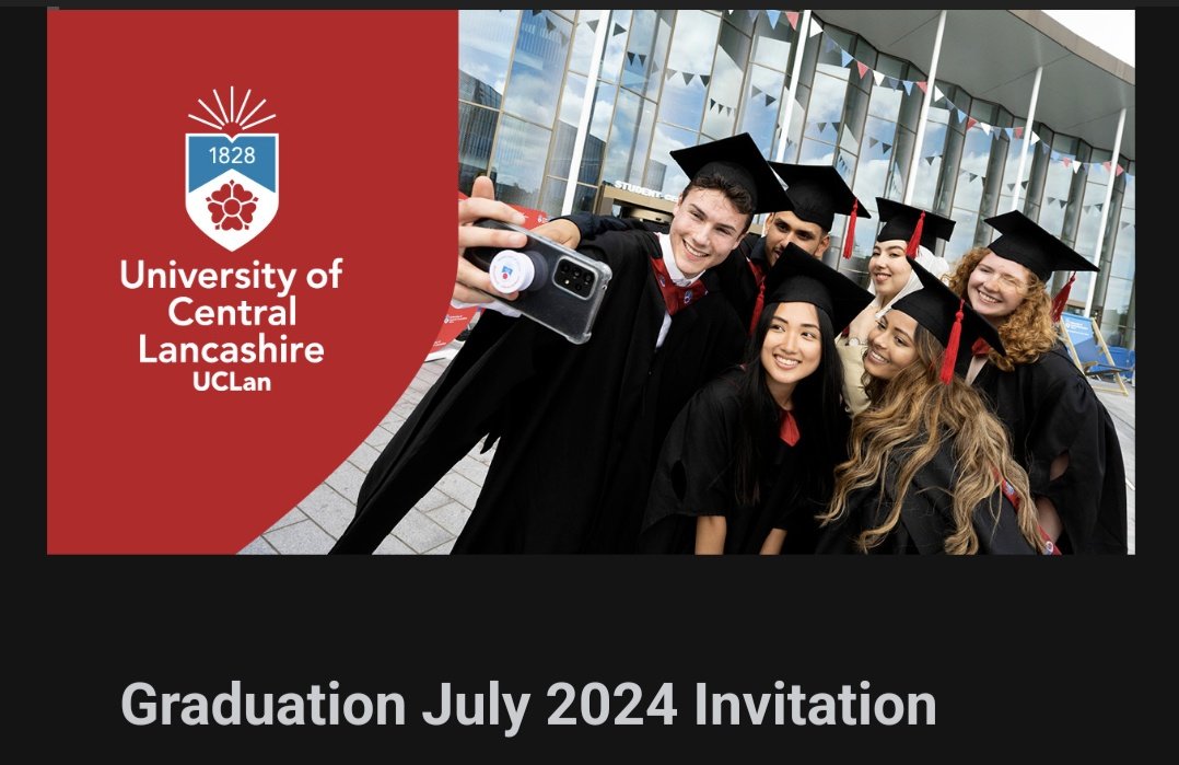 About to do my last exam today, handed in my last assignment yesterday, and this just came through! Let's hope I pass my last one! 😬