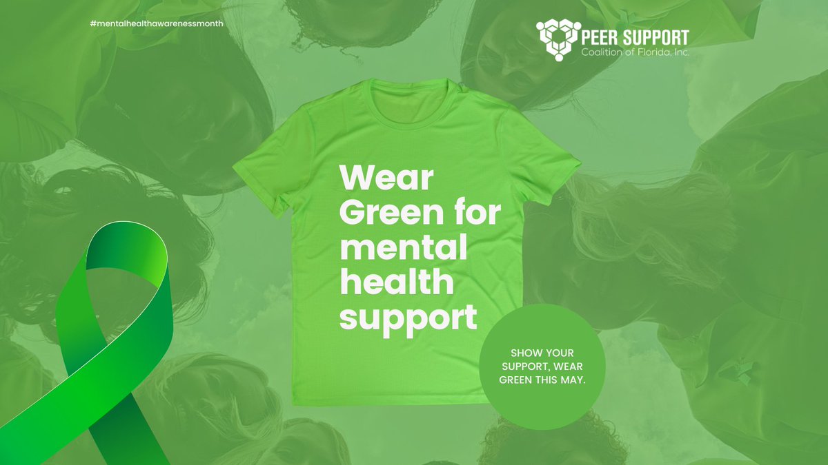 1 in 5 Americans will experience a treatable mental health condition this year. Help raise awareness and support by joining the 'Be Seen in Green' challenge. Will you join us? 💚 #BeSeenInGreen #WearGreen #EndTheStigma #mentalhealthmatters #mentalhealthamerica #pscfl