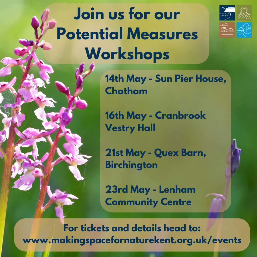 Join us at one of our workshops, connecting with the project team and other stakeholders, to develop potential measures for the Local Nature Recovery Strategy. Together we can enable the county’s nature recovery priorities to be achieved. Booking info - makingspacefornaturekent.org.uk/events