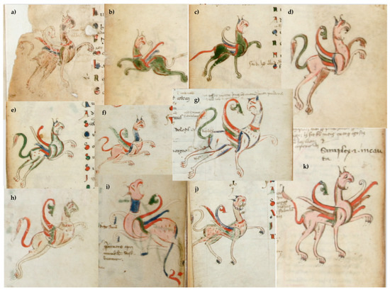 Griffins in 11th century Ovid manuscript