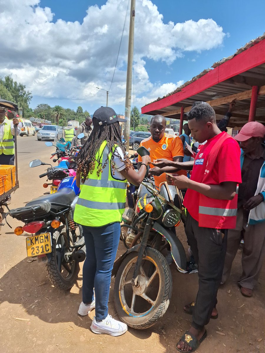 Sensitization of Boda Boda riders within Nakuru County. #UsalamaBarabarani