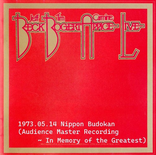 🎶  #Nowplaying
'Jeff's Boogie'  by 'Beck, Bogert & Appice '  on '1973-05-14 Nippon Budokan,Tokyo (Audience Master Recording~ In Memory of the Greatest)'