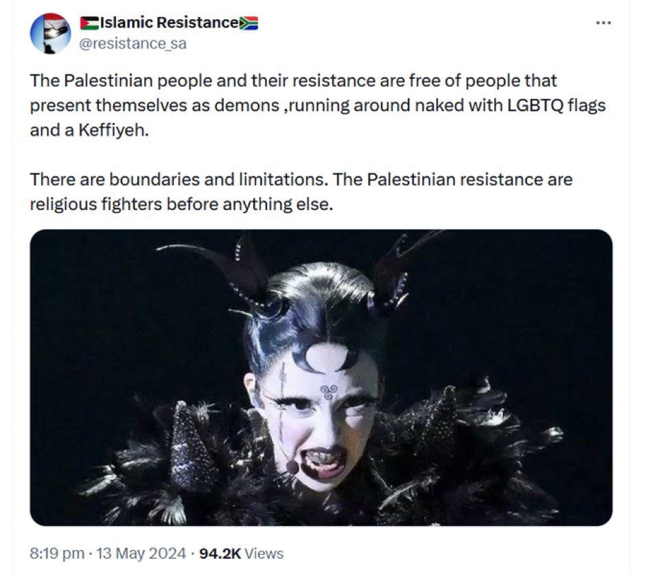 This is the difficulty with merging resistance/intifada, LGBTQ, green politics, socialism/Marxism/communism into an anti-Zionist omnicause. They might agree about hating 'Zionists' but they disagree fundamentally on almost everything else.