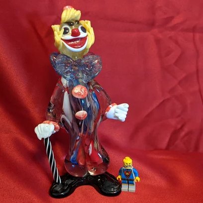 Venetian Murano Italian Glass Clown 8.5 inches Tall Vintage etsy.me/4byVDEj via @Etsy #clown #murano #venetian #figurine #artglass #etsylove #etsyseller