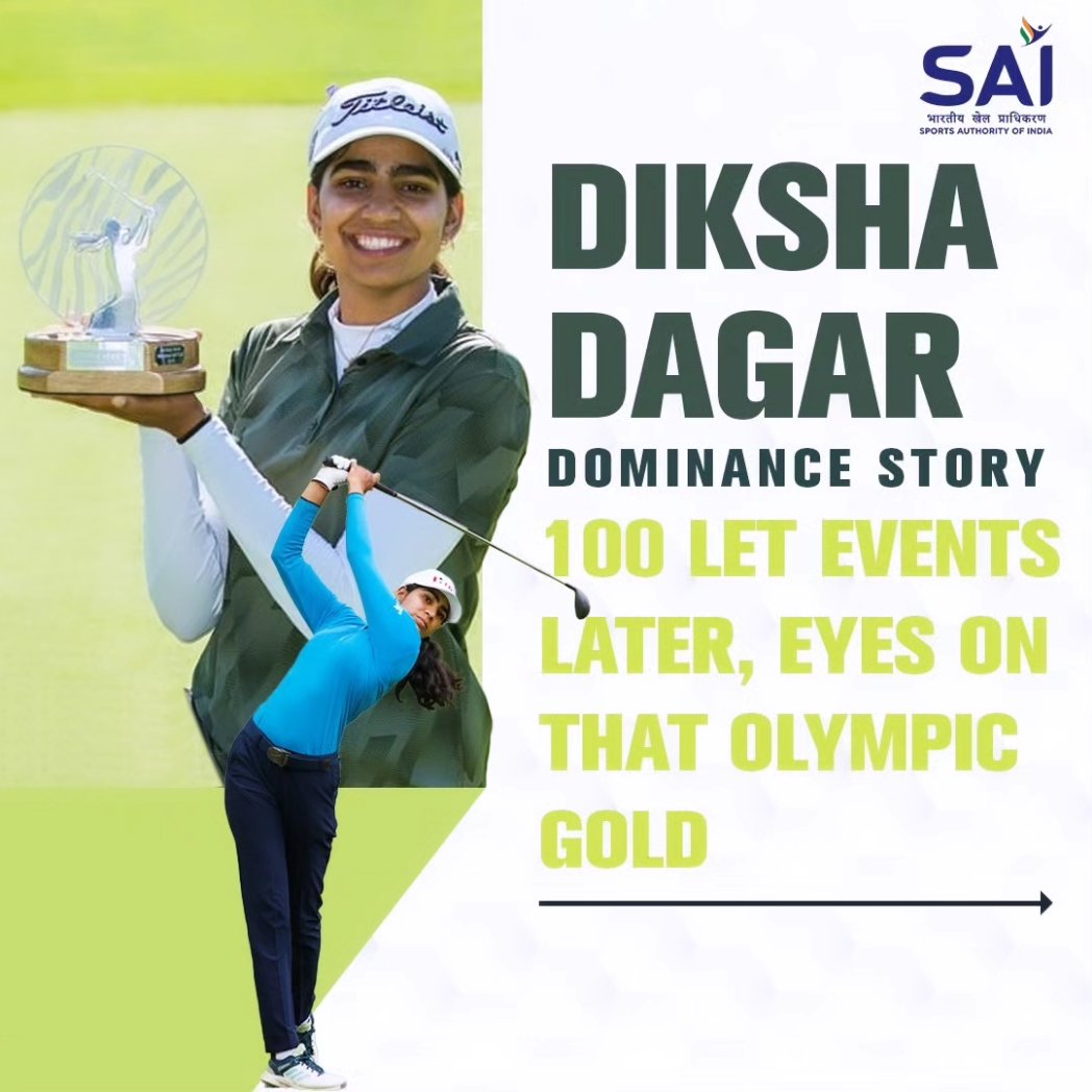 Onwards and upwards 📈: The Diksha Dagar Story💯 Take a look👇as this 2⃣3⃣-year-old golf star ⛳ is getting ready to produce her best at #Paris2024💪 @DikshaDagar @IndianGolfUnion