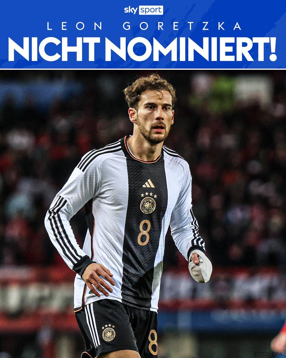 Bayern-Star Leon Goretzka wird nicht für die Heim-EM nominiert. Sky kann die Meldung der 'Sport Bild' bestätigen. ✅ #EURO2024 #Goretzka