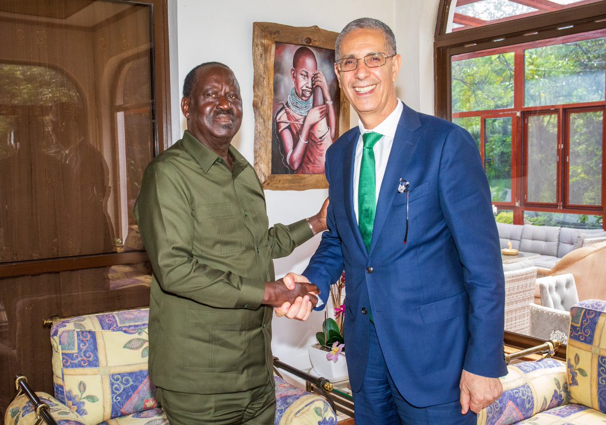 It was a pleasure hosting Ambassador of the Republic of Algeria H.E Mahi Boumediene  @algeriaembkenya who paid me a courtesy call this morning. 

Algeria and Kenya share a similar armed war for independence and Pan African ideals.