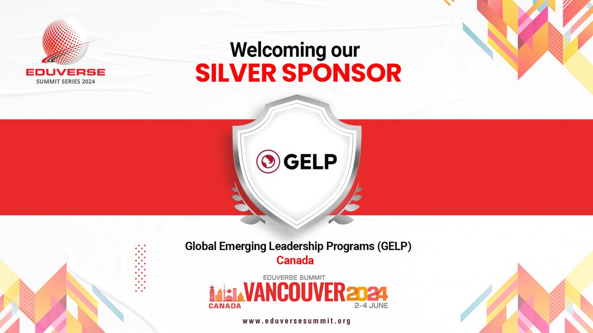 We're thrilled to announce that the Global Emerging Leadership Programs is on board as a silver sponsor for Eduverse! With GELP's unique blend of global exposure and practical training, #EduverseSummitCanada2024 attendees are sure to get a head start on their leadership journeys.