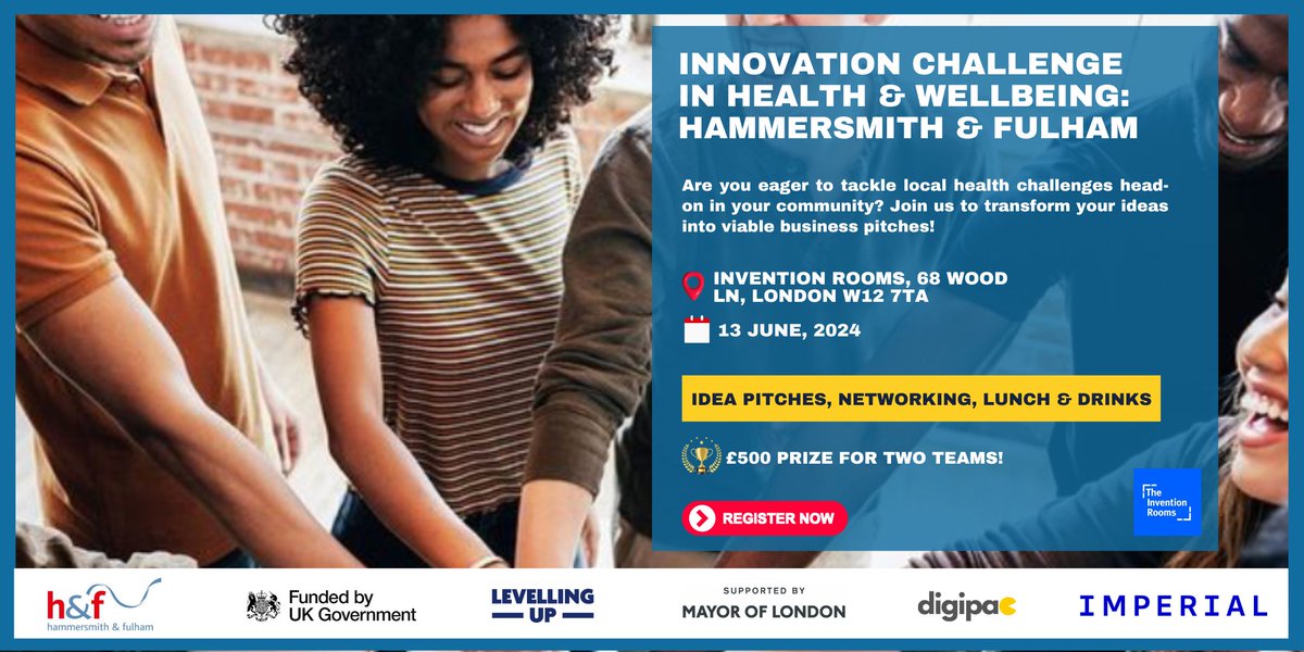 🚀Ready to innovate for public mental health? Join us at the 'Inclusive Innovation in Mental Health Challenge' on June 13th! 🗓 Thursday, June 13th, 2024 🕙 10:00 am - 6:00 pm 📍 Invention Rooms Reserve your spot now: eventbrite.co.uk/e/inclusive-in… #MentalHealthChallenge