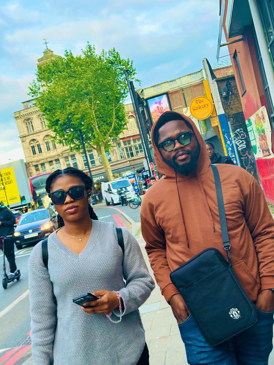 Lagelu to London 🤍 Former national opposition leader @mrlurvy 😂 It was nice to meet you @RealAdeshina Get well soon shoogbo? Baba oloyun 😂 📸-@RealAdeshina