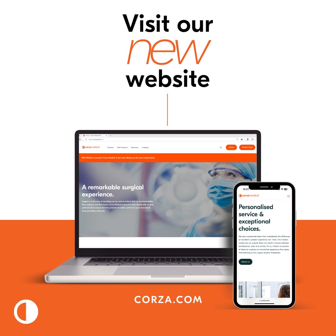 We are excited to announce the launch of our new Corza Medical UK website!

Explore our product areas, engage with helpful resources and access more information about Corza Medical.

To discover more, visit corza.com.

For those looking to purchase Blink Medical