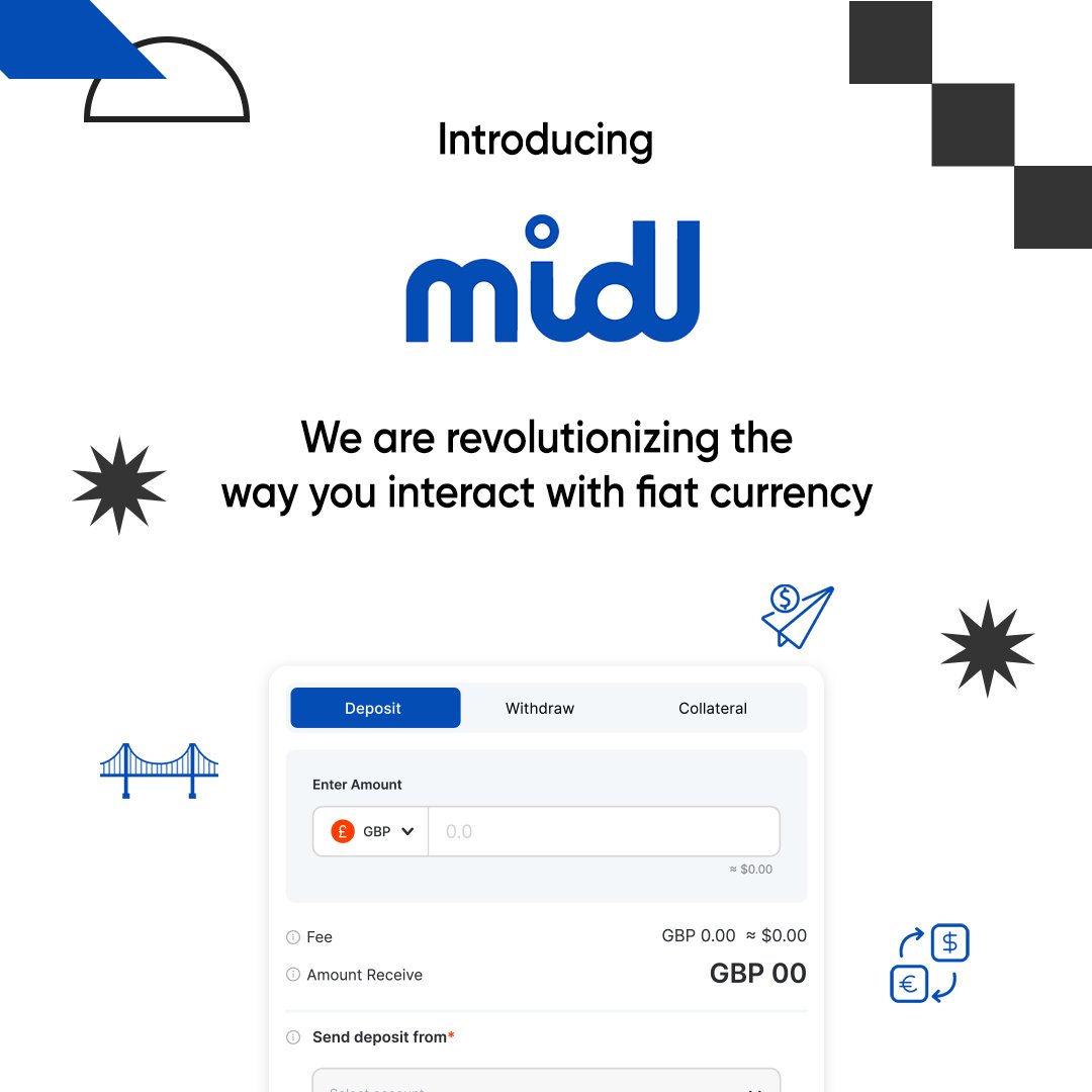 Are you ready to revolutionize the way you interact with fiat currency? Midl is offering you unprecedented opportunities in the crypto world! Join the revolution now! Learn more: midl.finance
 #Midl #FiatOnBlockchain #CryptoRevolution #blockchain #Paymentgateway #Swap