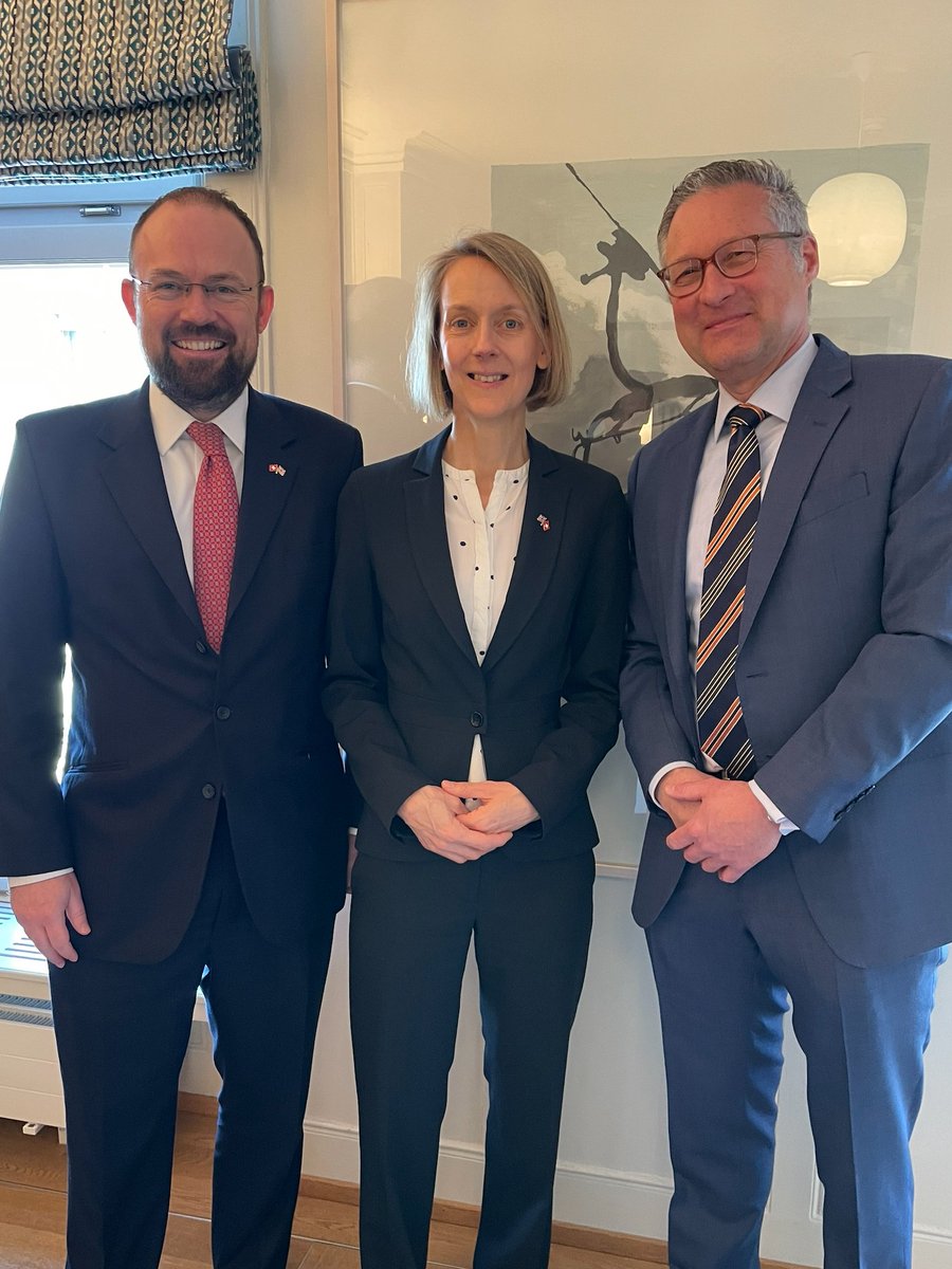 Delighted to join Deputy State Secretary Gürber @SwissAmbUN_Bern & Freya Jackson @FCDOGovUK Multilateral Director for the 🇬🇧🇨🇭 Multilateral Dialogue in Berne today. Fruitful discussions on UNSC & shared commitment to support effective multilateralism & reinforce the UN Charter.