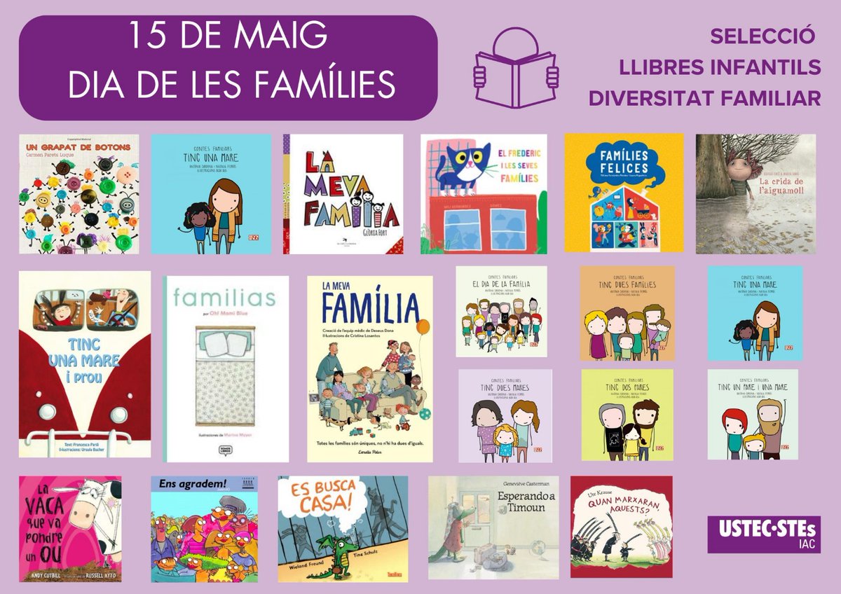 feminismesustec's tweet photo. Els centres educatius són el millor espai on visualitzar models reals de la societat per tal de deixar de pensar com són les famílies diferents i mostrar com són de diferents les famílies.Compartim amb vosaltres un recull literari per treballar la diversitat familiar a les aules. https://t.co/yZxTF5vTJZ