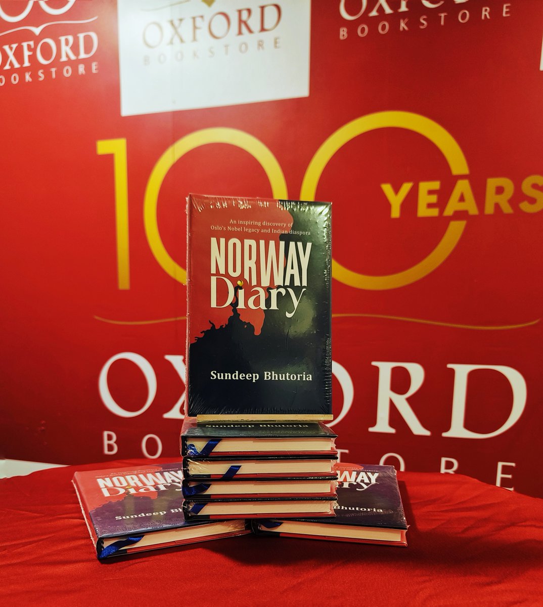 Grab your copy of the #NorwayDiary by @sundeepbhutoria available at #OxfordBookstoreKolkata & oxfordbookstore.com Dive into the narrative that starts with a rare invitation to the Nobel Peace Prize ceremony in Oslo in 2019, unveiling a series of events afterwards.