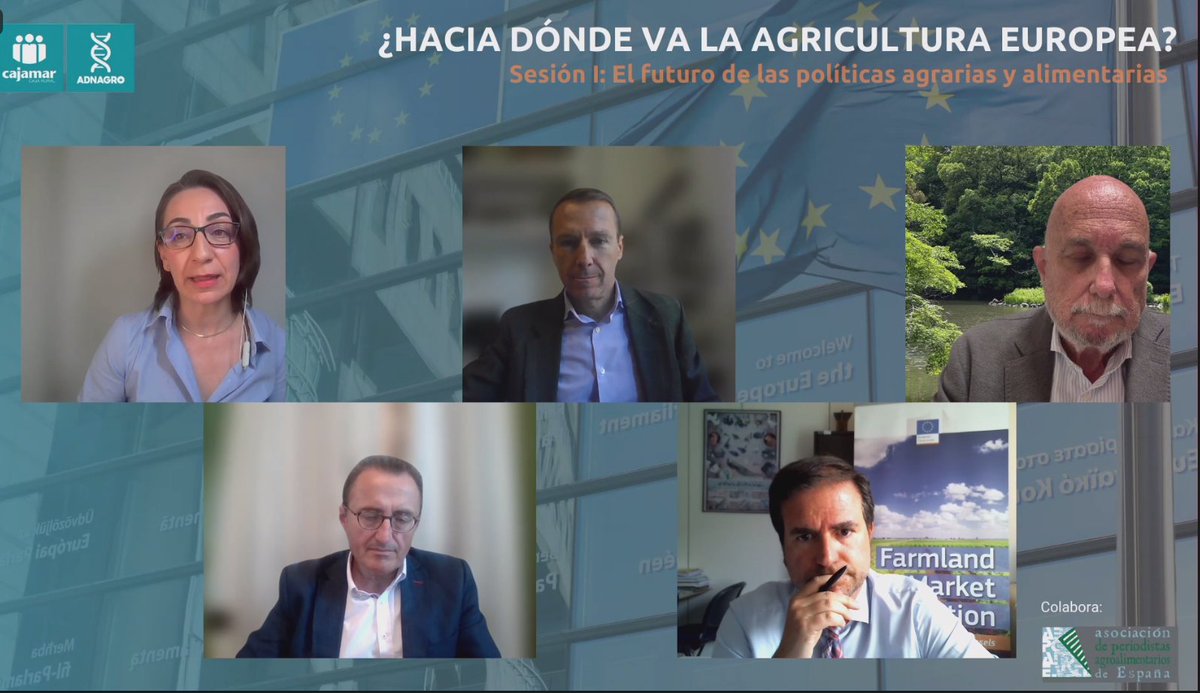 Asistimos al primero de los cuatro webinarios del ciclo '¿Hacia donde va la agricultura en Europa? organizado por @ADNAgroFood en colaboración con @APAE_informa