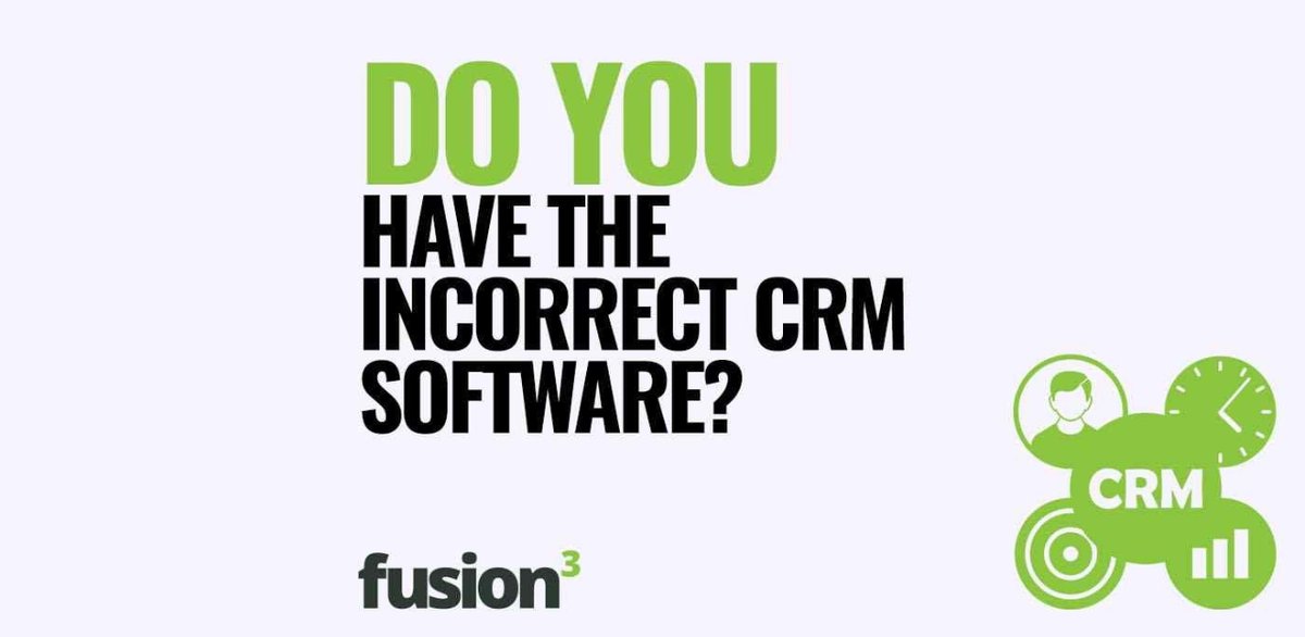 A great article from our guest blogger, Jamie Allan. Check out his blog post `Do you have the incorrect CRM software?` ▶️ cubedfusion.co.uk/do-you-have-th… #CRM #CRMsoftware #JamieAllan