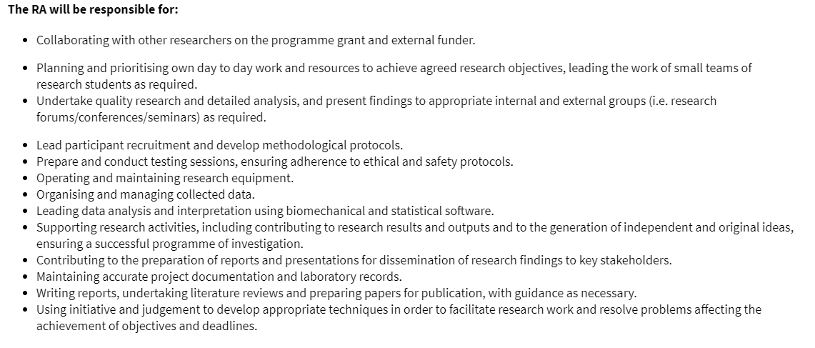 Tom Dos'Santos (@tomdossantos91) on Twitter photo 🆕1 year Sports Biomechanics Research Associate position <a href="/McrInstSport/">Manchester Met Institute of Sport</a>
🧑🔬Delighted we can offer this opportunity to examine the validity and application of <a href="/movetru/">Movetru</a> tech for lower-limb injury screening
⏲️Deadline June 11th, Sept Start
💰£33,966
🔗manmetjobs.mmu.ac.uk/jobs/vacancy/r… 🆕1 year Sports Biomechanics Research Associate position <a href="/McrInstSport/">Manchester Met Institute of Sport</a>
🧑🔬Delighted we can offer this opportunity to examine the validity and application of <a href="/movetru/">Movetru</a> tech for lower-limb injury screening
⏲️Deadline June 11th, Sept Start
💰£33,966
🔗manmetjobs.mmu.ac.uk/jobs/vacancy/r…