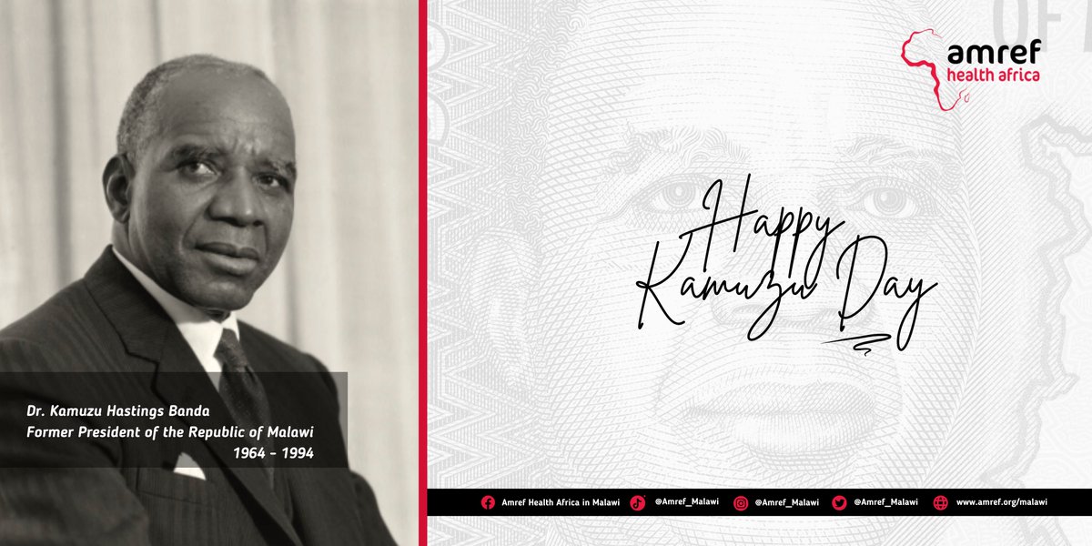 HAPPY KAMUZU DAY Today we are reminded of the Amref core value of 'Ubuntu', a quality that includes the essential human virtues; compassion and humanity. I am because you are! Only we can foster and sustain enhanced community health, it starts with us. Happy Kazumu Day!