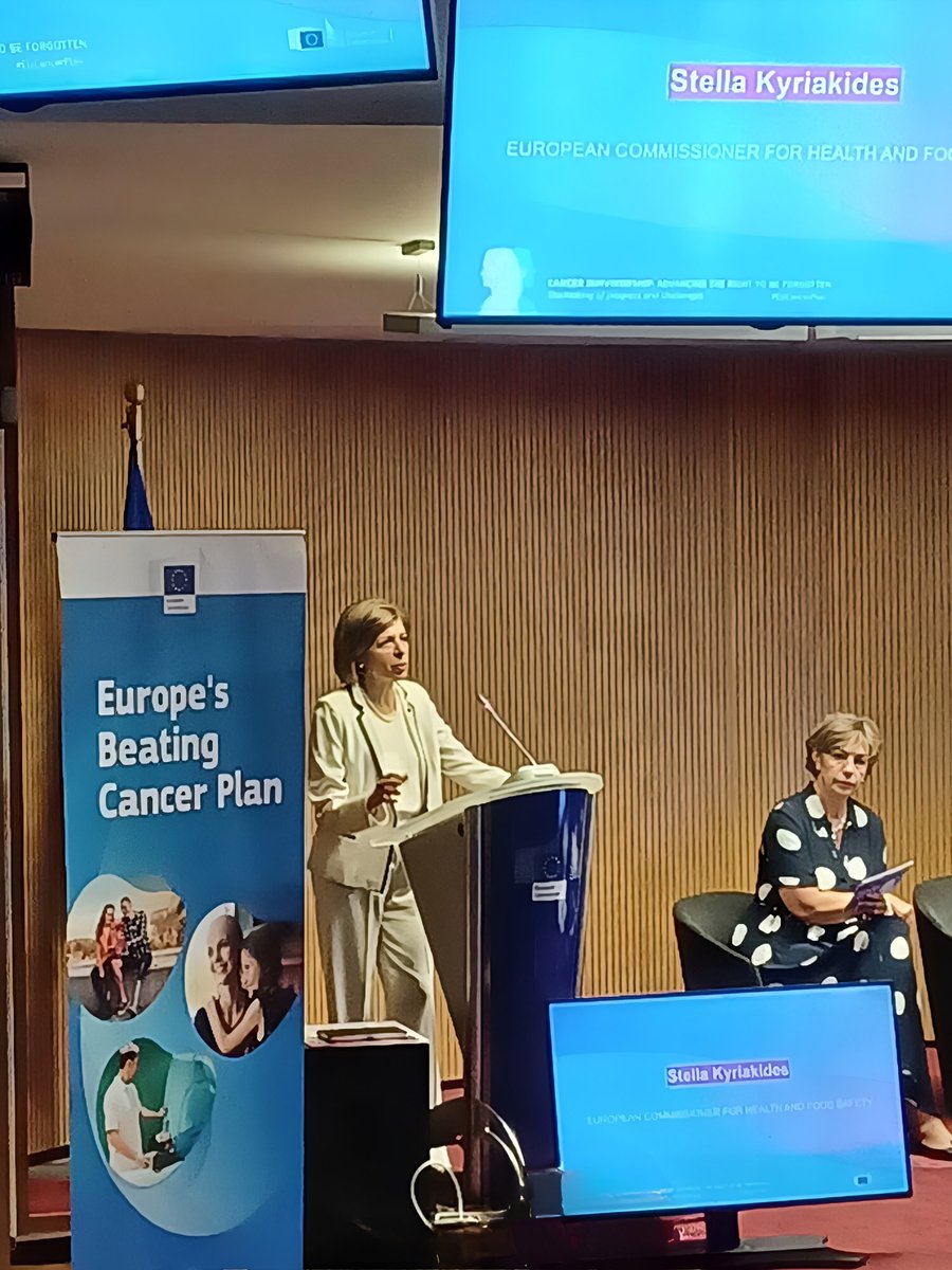 Today, we are together with 🇪🇺Commissioner @StellaKyriakides at the #RightToBeForgotten conference, where we address financial inequalities facing cancer survivors. #EUCancerPlan