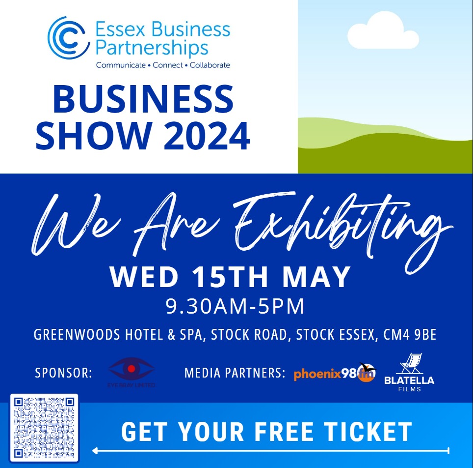 📢The #Essex Business Partnerships Business Show is tomorrow!📢 The #ECRC's Paul Lopez and Emily Bevan with be exhibiting at one of many stands designed to help your business flourish. 📅15 May 9:30–5 📍Greenwoods Hotel & Spa, CM4 9BE 👉Register: bit.ly/3wwhPjF