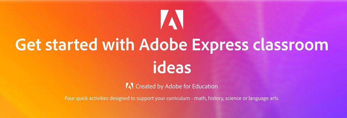 timkitchen's tweet image. Check out &amp;amp; share these ideas to get started with Adobe Express in a range of subject areas - edex.adobe.com/get-started-id… #AdobeEduCreative #createedu #AdobeforEducation #aussieED #edchat #eLearning #Teachertips #adobeedu #FutureFocusedLearning #edtech #edtechchat #vicpln