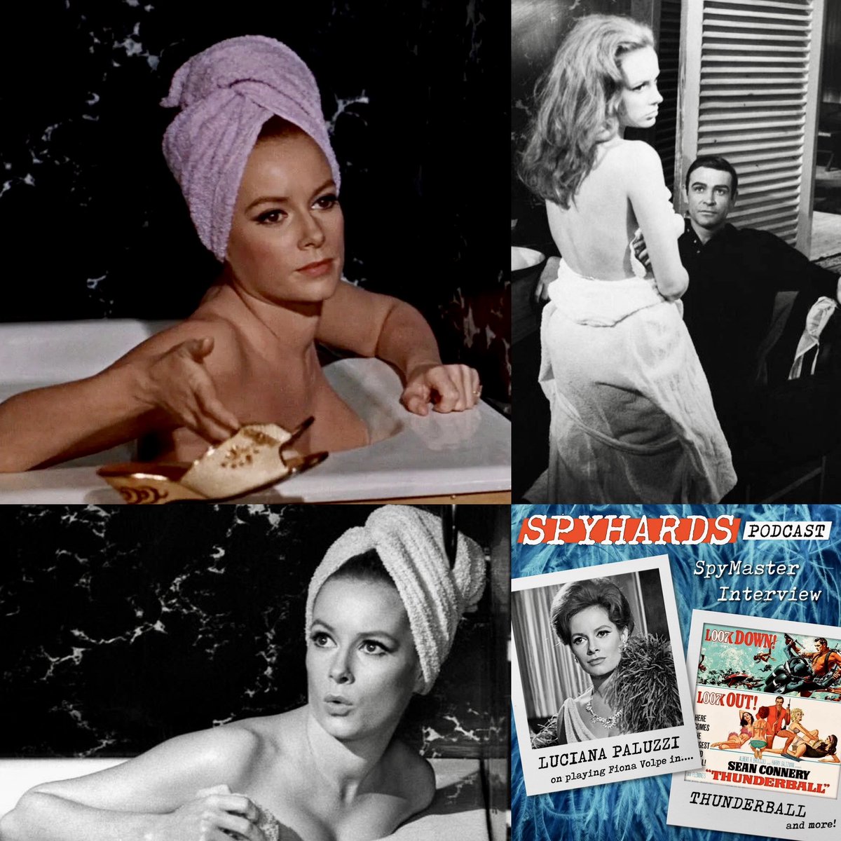 Luciana Paluzzi shared with us just how much fun they had on the set of THUNDERBALL, especially when shooting that bathtub scene! Hear more from Fiona Volpe herself in our new #JamesBond interview: pod.fo/e/239241