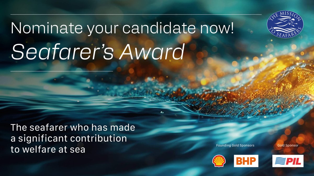 Do you know a seafarer who has made a remarkable contribution to welfare at sea? Nominate them here: bit.ly/49ee6EC #SeafarersAwardsSingapore2024 Deadline for nominations: 4 July 2024