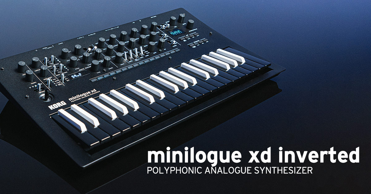 Feast your 👀 on the limited edition KORG minilogue xd inverted ⚫️⚪️⚫️⚪️ Click for more info: l8r.it/r1hl