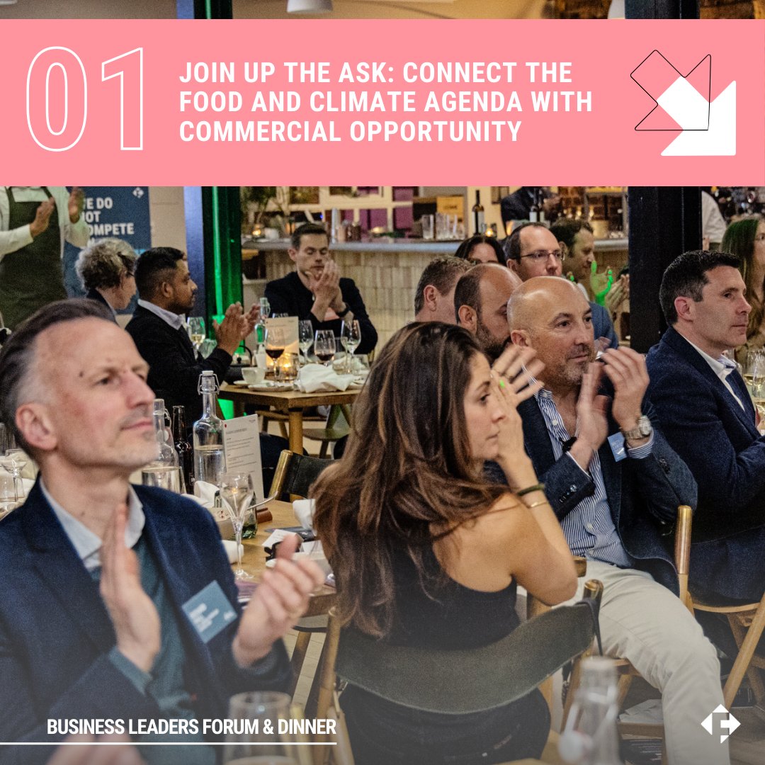 BUSINESS LEADERS FORUM & DINNER
 
💥 We've distilled the conversations from our diverse speakers, capturing their perspectives.

Key Takeaway #1

#FutureOfFood #SystemChange #HealthySustainableDiets #FutureFoodMovement #EveryJobIsAClimateJob