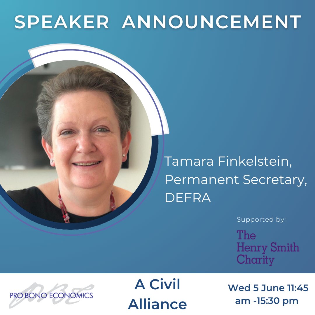 🚨We're pleased to announce that @Defragovuk Permanent Secretary @TamFinkelstein is speaking at our Civil Alliance event for civil servants and charity leaders in June. Sign up to attend online: eventbrite.co.uk/e/a-civil-alli…