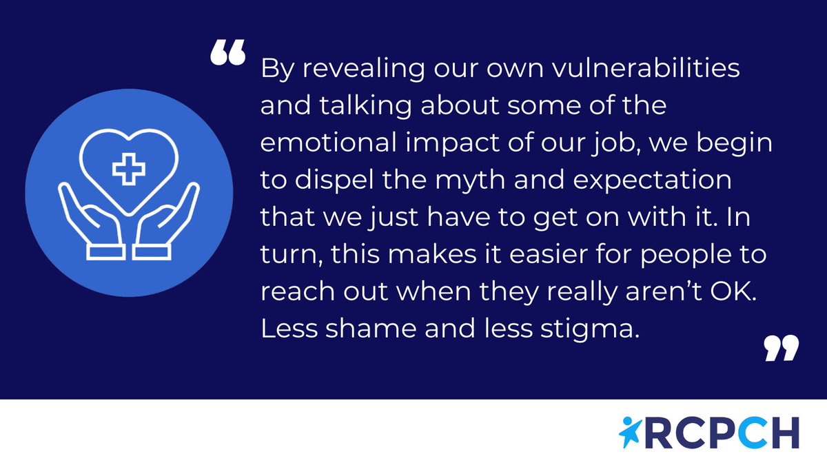 In this blog, Thrive Fellow Dr Jess Morgan reflects on the stigma surrounding the mental health of NHS staff and offers advice and resources to help seeking support. rcpch.ac.uk/news-events/ne… #MentalHealthAwarenessWeek