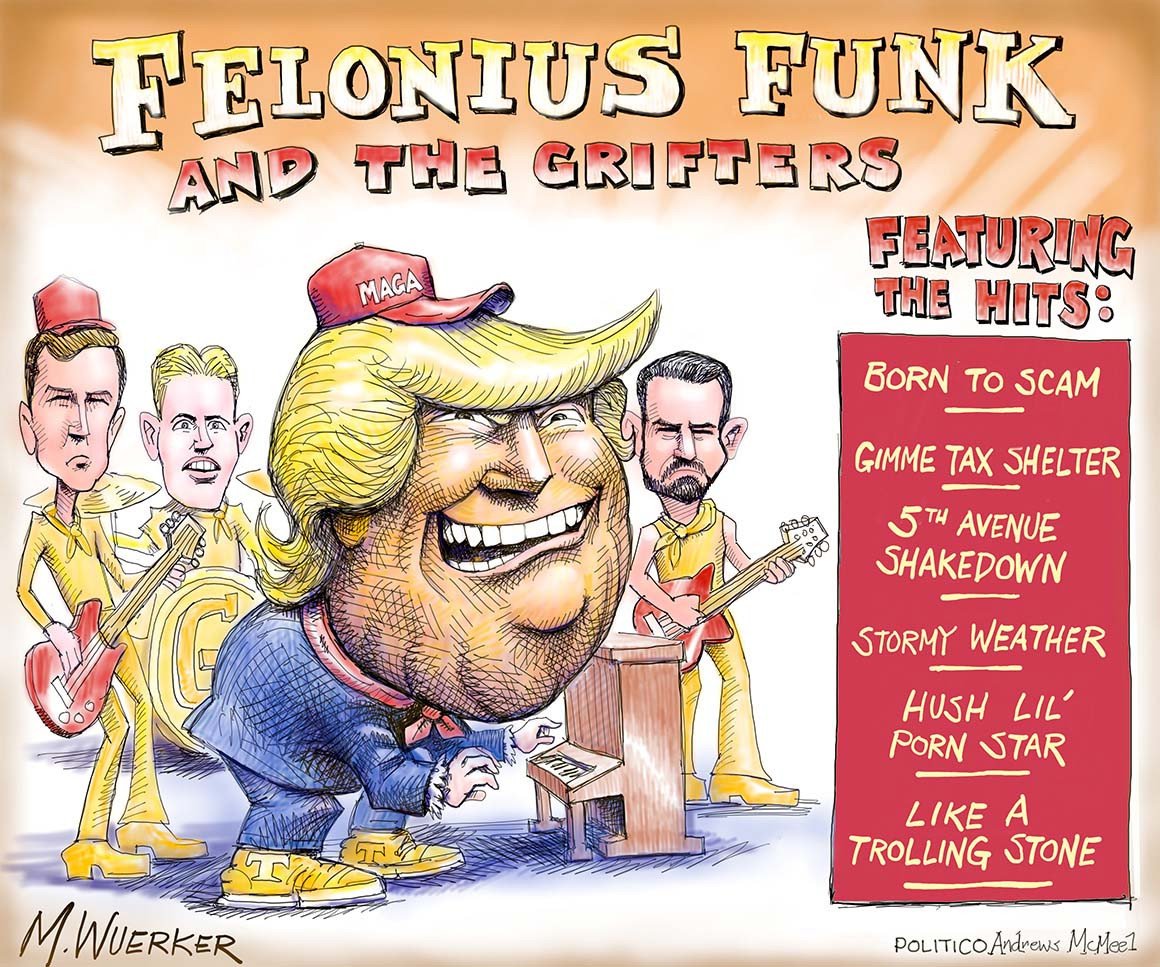 Now playing... #cartoon (Credit: @wuerker)