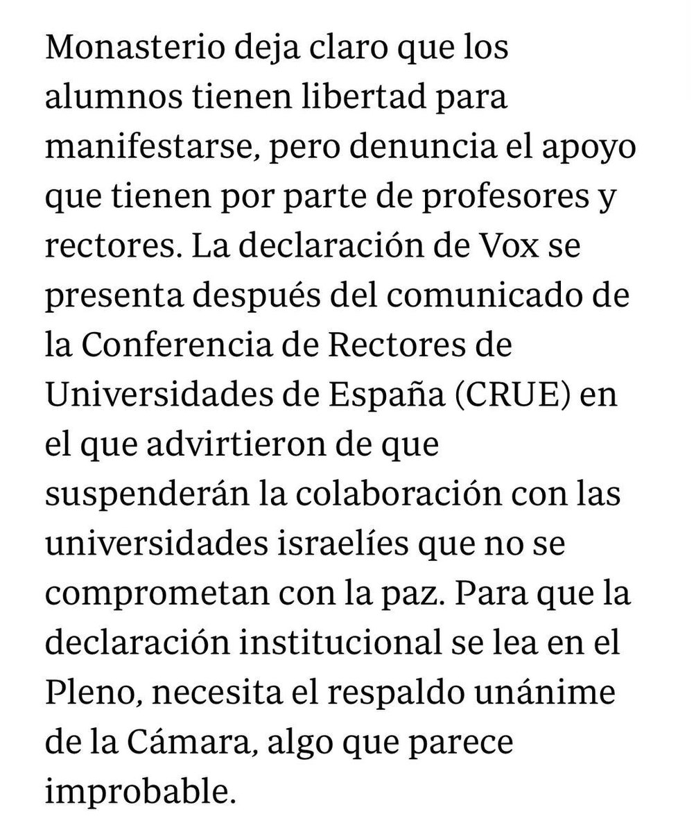 Estaría bien que la Sra. @IdiazAyuso hiciera rectificar a los rectores de las Universidades madrileñas. 

Es intolerable la falta de neutralidad y el señalamiento que están viviendo muchos alumnos por defender sus ideas.