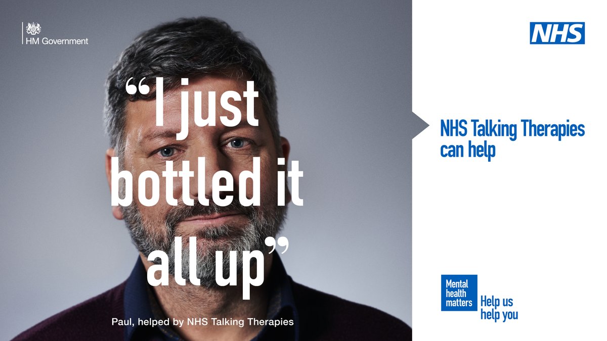 🗣️ | Struggling with feelings of depression, excessive worry, social anxiety or post-traumatic stress? NHS Talking Therapies can help. The service is effective, confidential and free. Your GP can refer you or refer yourself at nhs.uk/talk #MentalHealthAwarenessWeek