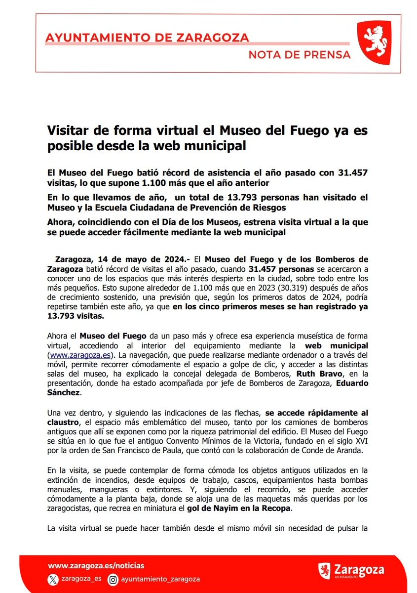 Bomberos Ayuntamiento de Zaragoza tweet media