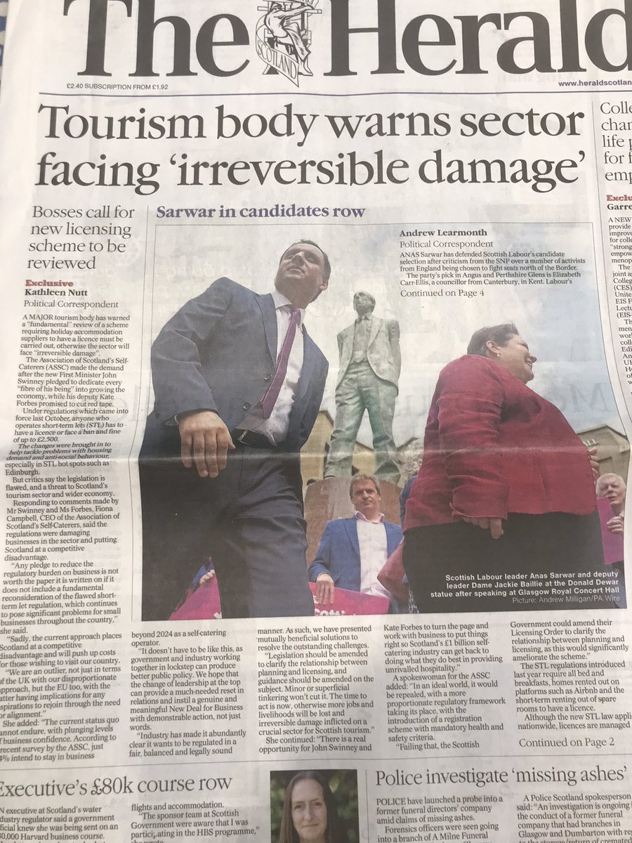 The attempt to reverse the minimal regulation of STLs in full flow under the guise of the ‘Tourism lobby’